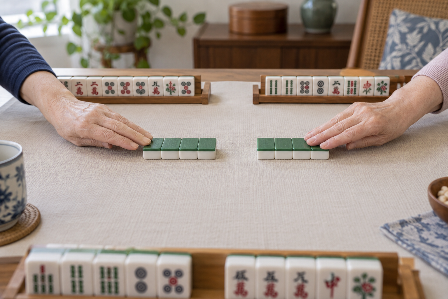 Equal tile exchange during an American Mahjong courtesy pass